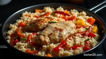 Ultimate One Pan Oven Baked Chicken and Rice: A Delicious Family Favorite recipe card