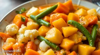 Quick Indian Vegetable Curry with Coconut Cream