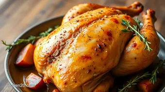 Roast Chicken with Juicy Flavorful Meat