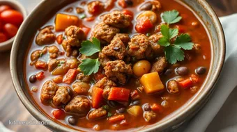 Simmered Ground Beef Soup with Bold Chipotle