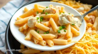 Slow Cooker Crack Chicken Penne Delight