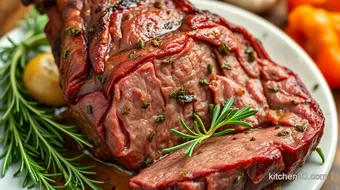 Smoking a Beef Heart: Flavorful Garlic Herb Delight recipe card