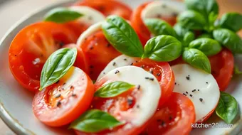 Wide angle macro photography chef: 5 Easy Ways to Create a Stunning Caprese Salad! recipe card