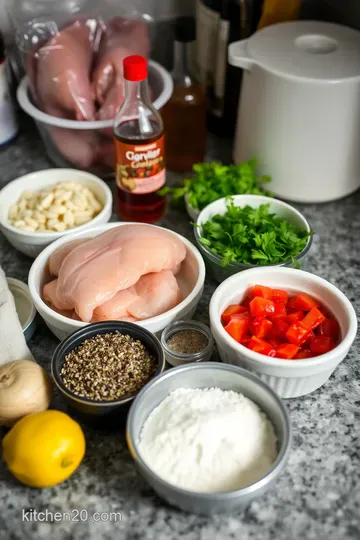 Authentic Greek Chicken Gyros: A Taste of the Mediterranean ingredients