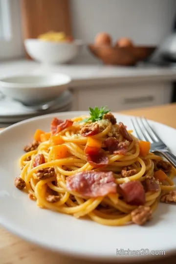 Butternut Squash Prosciutto and Walnut Pasta steps