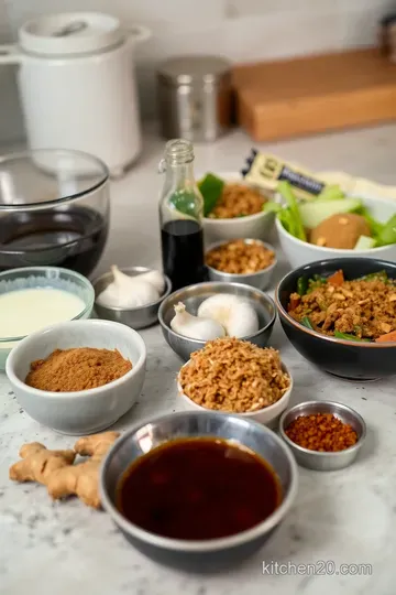 Charcoal-Infused Big Black Chicken with Spicy Garlic Marinade ingredients