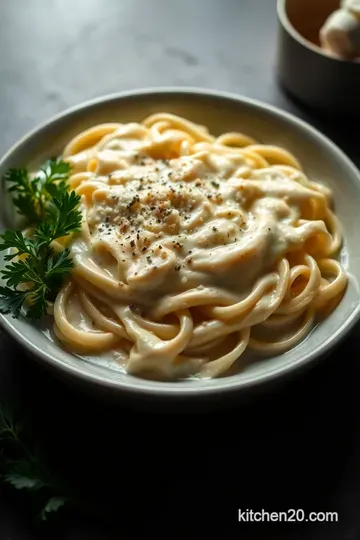 Classic Alfredo Sauce: A Creamy Dream presentation