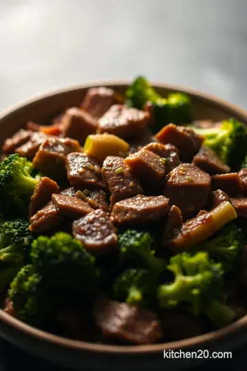 Classic Beef and Broccoli Stir-Fry: A Quick Asian Delight presentation