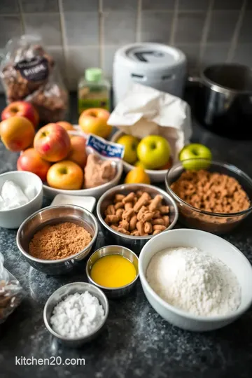 Classic British Apple Crumble: A Timeless Dessert Delight ingredients