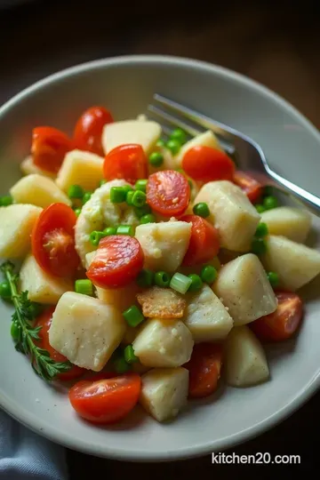 Classic British-Style Potato Salad with a Twist presentation