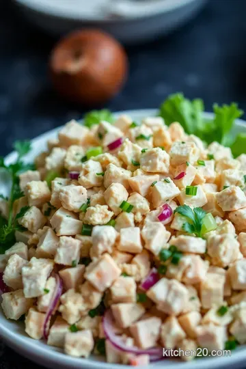 Classic Chicken Salad with Herb Dressing presentation