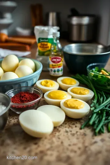 Classic Deviled Eggs: A Timeless Favourite ingredients