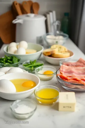 Classic Eggs Benedict: A Savory Breakfast Indulgence ingredients