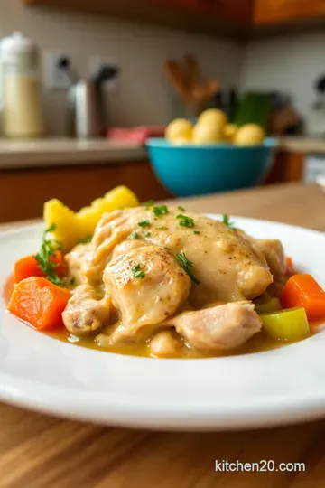 Classic French Chicken Fricassee with Creamy White Wine Sauce steps