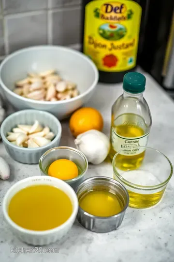 Classic Garlic Aioli: A Luxurious Mediterranean Dip ingredients