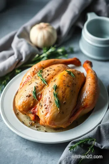 Classic Roast Turkey with Herb Butter presentation