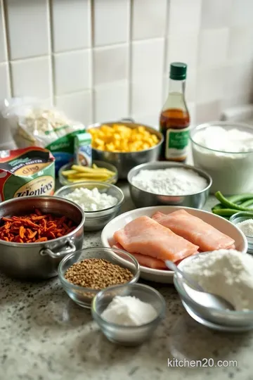 Classic Southern Fried Catfish: Crisp and Deliciously Spiced ingredients