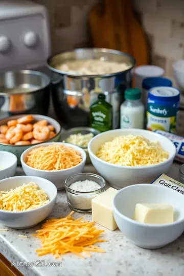Classic Southern Shrimp and Grits ingredients