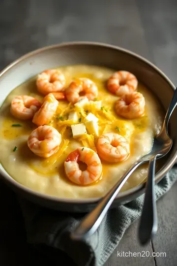 Classic Southern Shrimp and Grits presentation