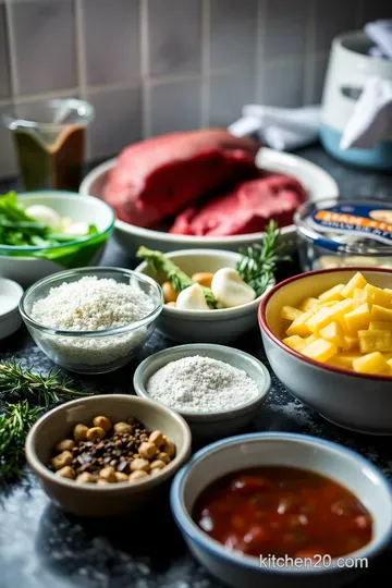 Classic Sunday Roast Beef with Yorkshire Puddings ingredients