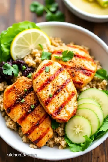 Clean Boss Ingredients: 5 Amazing Grilled Chicken Quinoa Bowls! presentation