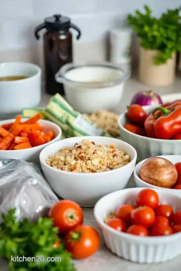 Colorful Millet Salad with Roasted Veggies ingredients
