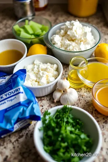 Creamy Feta Dip with Fresh Herbs ingredients