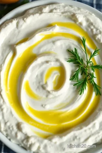 Creamy Feta Dip with Fresh Herbs presentation