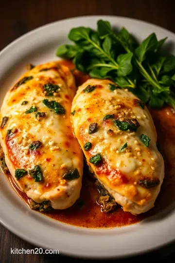 Creamy Spinach-Stuffed Chicken Breasts presentation