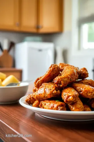 Crispy Baked Chicken Wings with Spicy Honey Glaze steps
