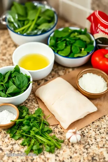 Crispy Halibut and Spinach Filo Parcels ingredients