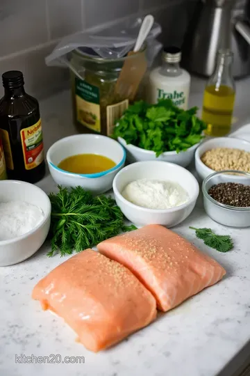 Crispy Herb-Crusted Salmon with Lemon Butter Sauce ingredients