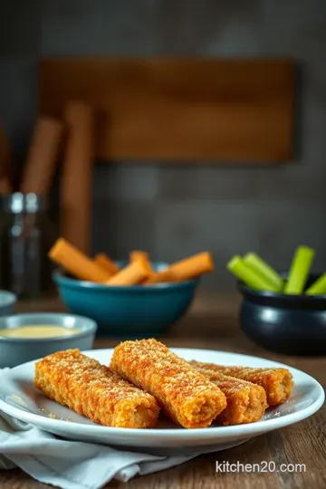 Crispy Homemade Fish Sticks with Tartar Sauce presentation
