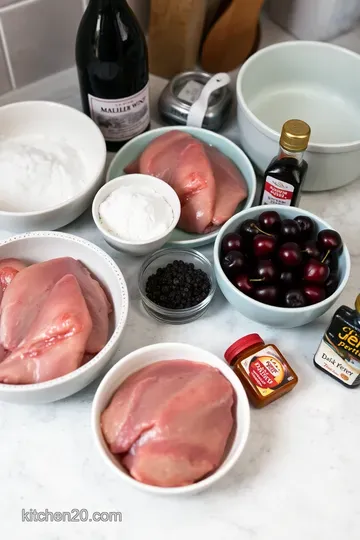 Crispy Skinned Duck Breast with Cherry Port Sauce ingredients