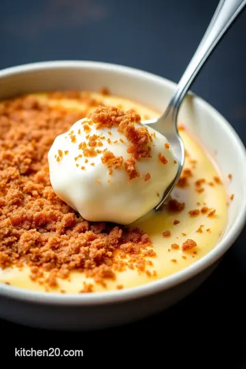 Custardy French Dessert – Crème Brûlée presentation