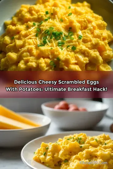 Delicious Cheesy Scrambled Eggs With Potatoes: Ultimate Breakfast Hack!