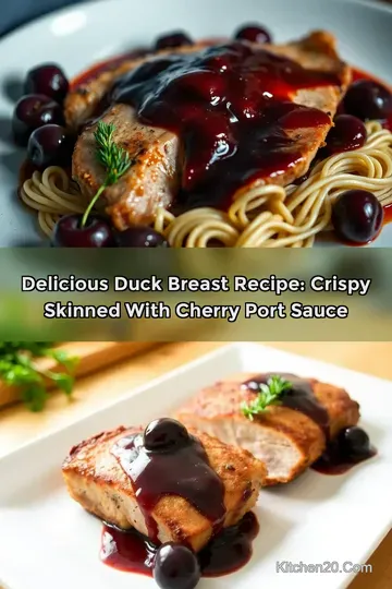 Delicious Duck Breast Recipe: Crispy Skinned with Cherry Port Sauce