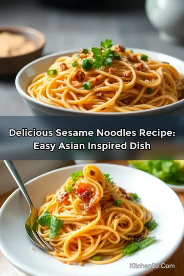 Delicious Sesame Noodles Recipe: Easy Asian Inspired Dish