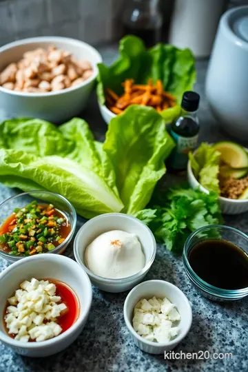 Deliciously Fresh Lettuce Wraps: Crunchy Bites of Flavor! ingredients