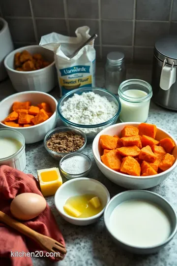 Delightful Sweet Potato Pancakes ingredients