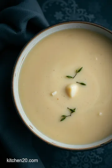 Easy Vegan Leek and Potato Soup presentation