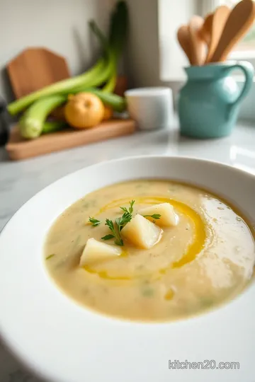 Easy Vegan Leek and Potato Soup steps