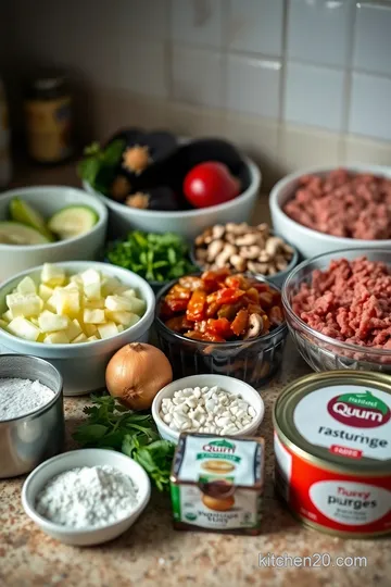 Easy Vegetarian Quorn Moussaka ingredients