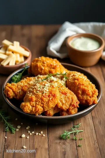 Fried Chicken with Crispy Parmesan Flavor ingredients