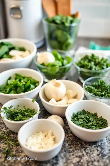 Greek Spanakopita (Spinach Pie) ingredients