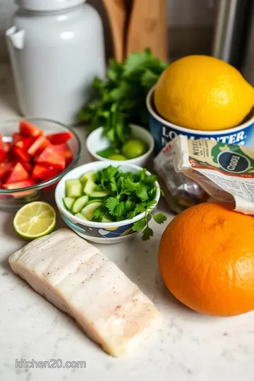 Grilled Mahi Mahi with Citrus Salsa ingredients