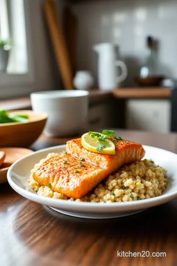 Harissa Salmon with Herby Couscous steps