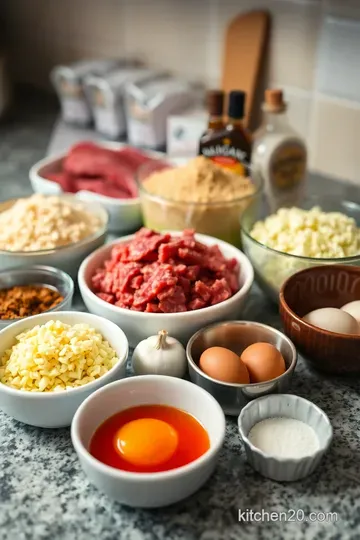 Heavenly Bacon-Wrapped Meatloaf ingredients