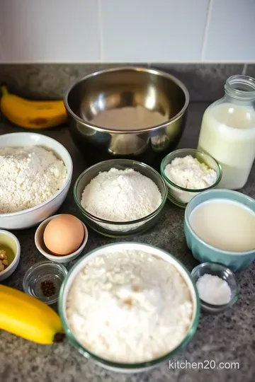 Heavenly Banana Pancakes: Fluffy and Delicious ingredients