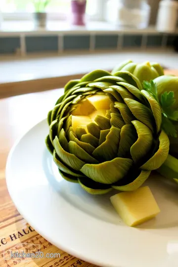 Instant Pot Artichokes with Garlic Herb Butter steps